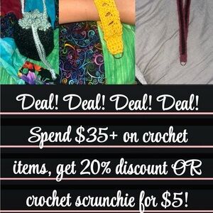 CROCHET ITEMS DISCOUNT
